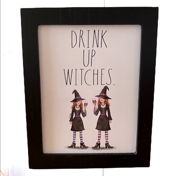 Rae Dunn DRINK UP WITCHES wooden sign